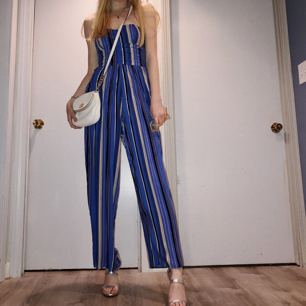 STRIPED PLAYSUIT✨(with pockets!)
